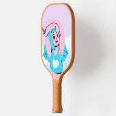 trans art design on pickleball paddle ピックルボールラケット (左)