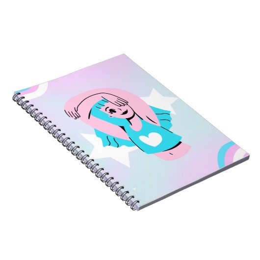 Trans art design on spiral notebook ノートブック (右側)