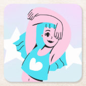 trans art on paper coaster スクエアペーパーコースター (正面)