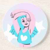 trans art on sandstone coaster コースター (正面)