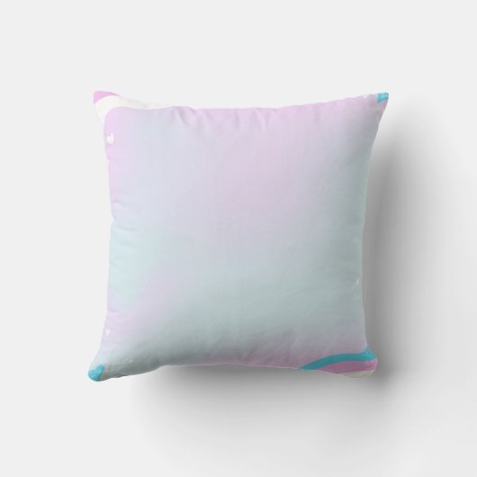 trans art on throw pillow クッション (裏面)