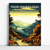 Trans Bhutan Trail Bhutan Destination Canvas Print キャンバスプリント