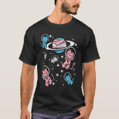 Trans Cats In Space Transgender Transsexual Pride Tシャツ (正面)