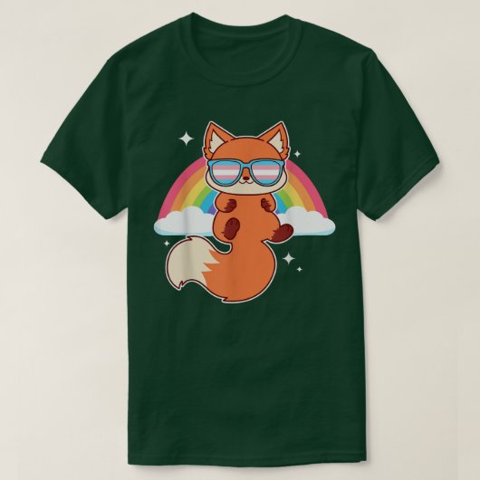 Trans Color GlでLGBTをサポートするかわいいかわいい Tシャツ (デザイン正面)