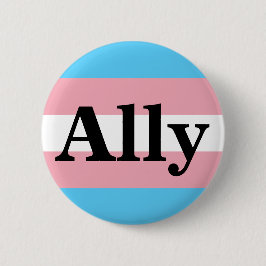 Trans Flag Ally Serifフォントボタン 缶バッジ