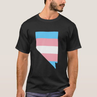 Trans Flag Nevada LGBT Pride Support family Tシャツ