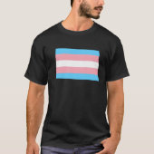 Trans Flag North Dakota LGBT Pride Support friends Tシャツ (正面)