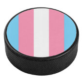 trans flag on hockey puck アイスホッケーパック (3/4)