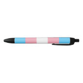 trans flag on pen  黒ボールペン (ボトム)