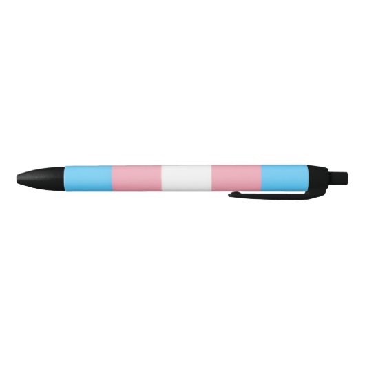 trans flag on pen  黒ボールペン (ボトム)