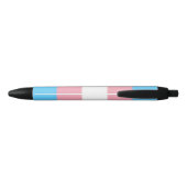 trans flag on pen  黒ボールペン (裏面)