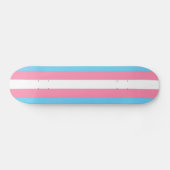 Trans flag on skateboard スケートボード (横)