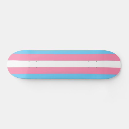 Trans flag on skateboard スケートボード (横)