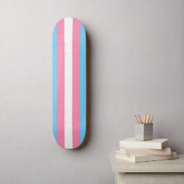 Trans flag on skateboard スケートボード