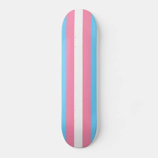 Trans flag on skateboard スケートボード (正面)