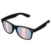 trans flag on sunglasses レトロサングラス (アングル)