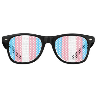 trans flag on sunglasses レトロサングラス