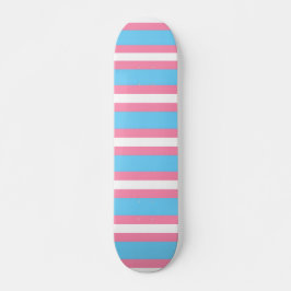 trans flag pattern on skateboard スケートボード