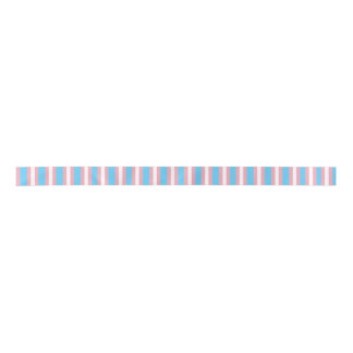 trans flag pattern satin ribbon サテンリボン