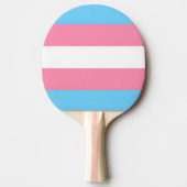 Trans flag ping pong paddle 卓球ラケット (正面)