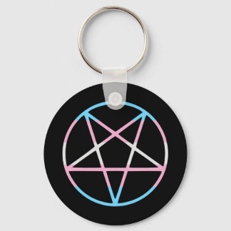 trans gay pride flag pentagram transgender キーホルダー