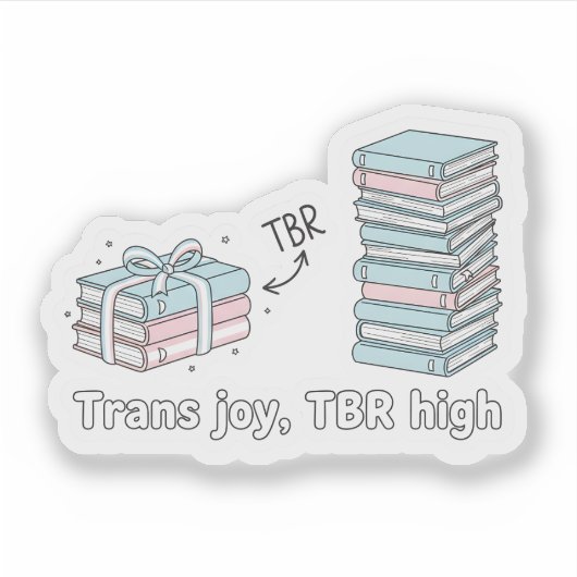 Trans Joy, TBR High – LGBTQ Reading Pride  シール (正面)