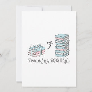 Trans Joy, TBR High – LGBTQ Reading Pride  招待状