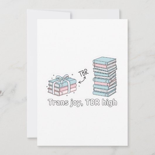 Trans Joy, TBR High – LGBTQ Reading Pride  招待状 (正面)