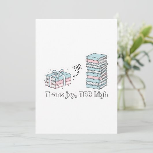 Trans Joy, TBR High – LGBTQ Reading Pride 招待状 (スタンド正面)