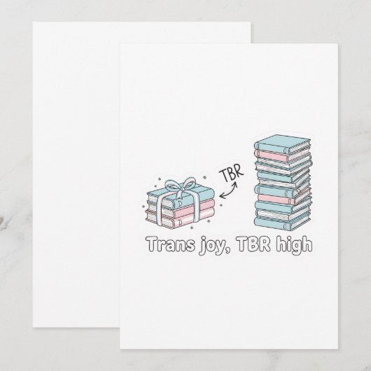 Trans Joy, TBR High – LGBTQ Reading Pride  招待状 (正面/裏面)