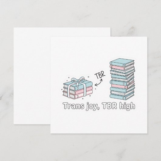 Trans Joy, TBR High – LGBTQ Reading Pride 招待状 (正面/裏面)