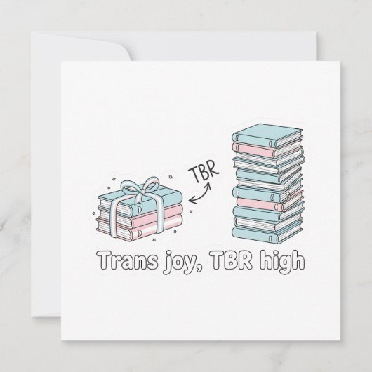Trans Joy, TBR High – LGBTQ Reading Pride  招待状 (正面)