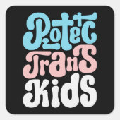 Trans Kids保護スティッカー スクエアシール (正面)