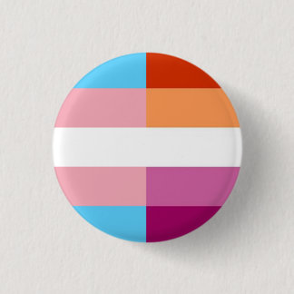 Trans Lesbian flag 50-50%  缶バッジ