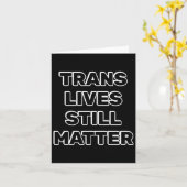 Trans Lives Still - Trans Rights カード (黄色い花)