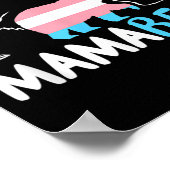 Trans Mama Bear Proud Mom Rainbow Transgender ポスター (角)