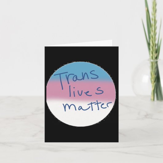 Trans Masc Pin Transgender Lives Pinの作成 カード (正面)