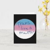 Trans Masc Pin Transgender Lives Pinの作成 カード (黄色い花)