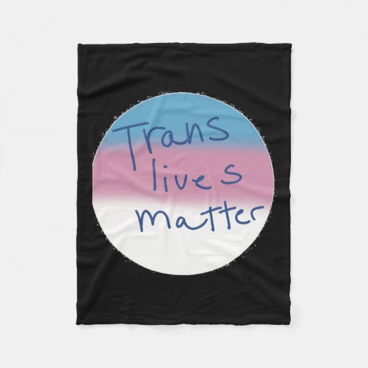 Trans Masc Pin Transgender Lives Pinの作成 フリースブランケット (正面)