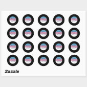 Trans Masc Pin Transgender Lives Pinの作成 ラウンドシール (シート)