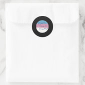 Trans Masc Pin Transgender Lives Pinの作成 ラウンドシール (バッグ)
