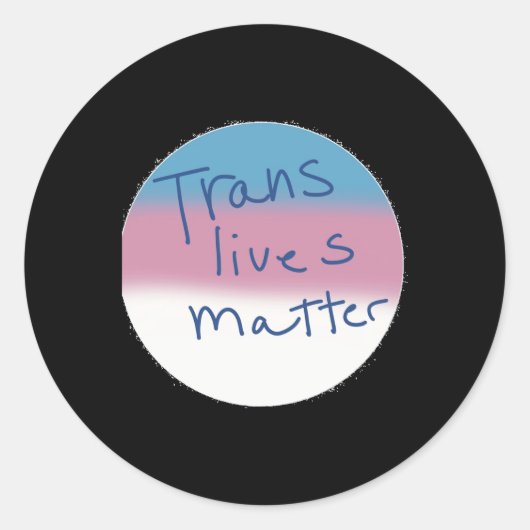 Trans Masc Pin Transgender Lives Pinの作成 ラウンドシール (正面)