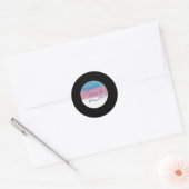 Trans Masc Pin Transgender Lives Pinの作成 ラウンドシール (封筒)