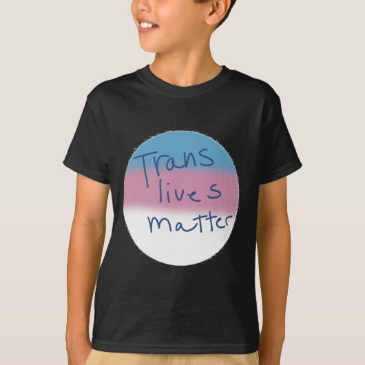 Trans Masc Pin Transgender Lives Pinの作成 Tシャツ (正面)