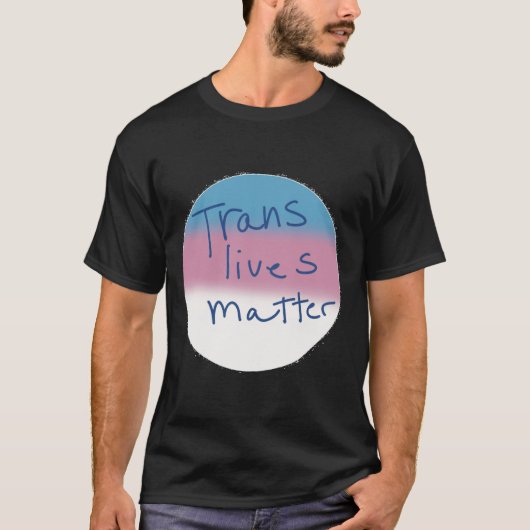 Trans Masc Pin Transgender Lives Pinの作成 Tシャツ (正面)