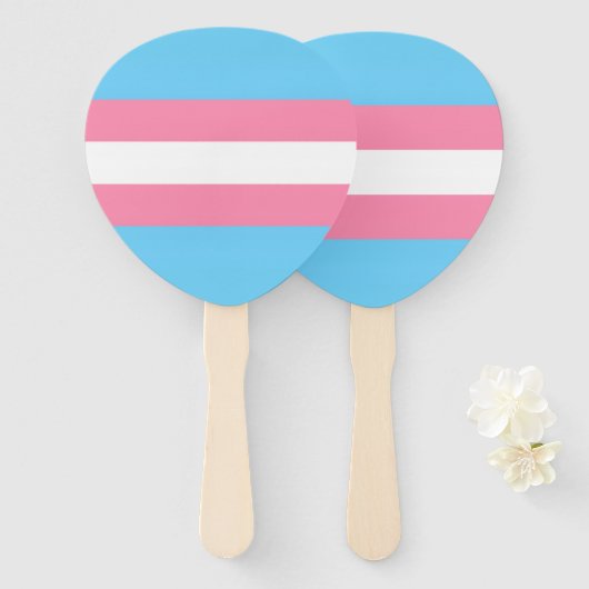 trans party decor hand fans ハンドファン (正面&裏面)