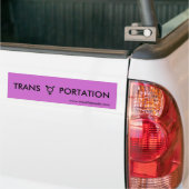 TRANS * PORTATION バンパーステッカー (トラック上)