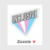 Trans Pride Burst - Inclusive シール (シート)