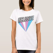 Trans Pride Burst - Inclusive Tシャツ (正面)