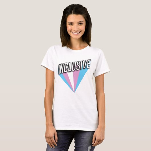 Trans Pride Burst - Inclusive Tシャツ (正面フル)
